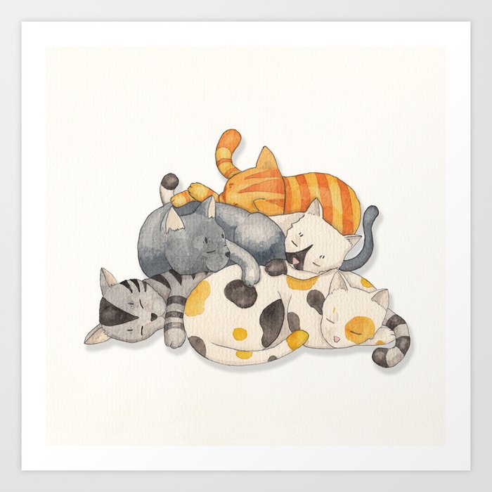 Cat Nap (Siesta Time) Art Print