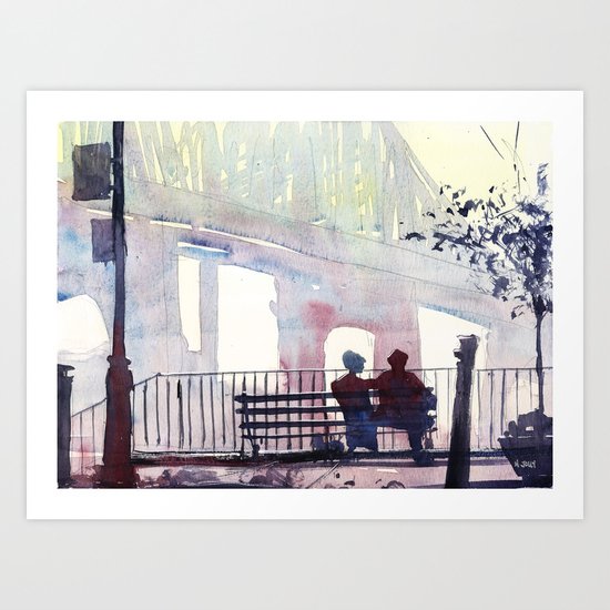 New York - Douce lumiere Art Print