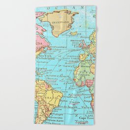 Map of the World Beach Towel