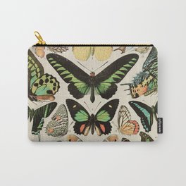 Papillon II Vintage French Butterfly Chart by Adolphe Millot Carry-All Pouch