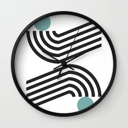 Double arch line circle 6 Wall Clock