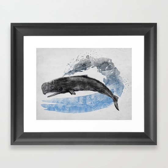 BlackWhale Framed Art Print
