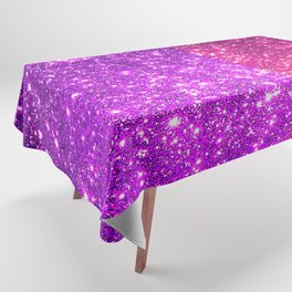 Purple And Pink Glitter Trendy Collection Tablecloth