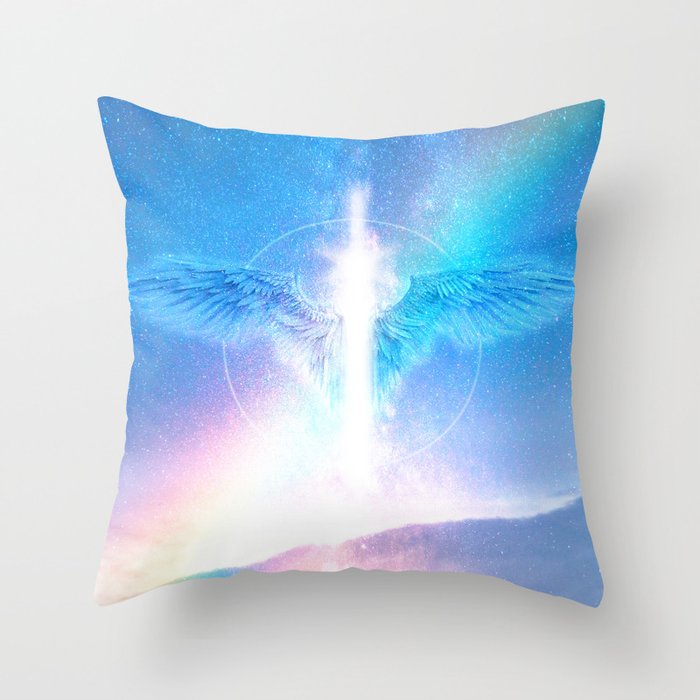 Archangel Michael The Protector Throw Pillow