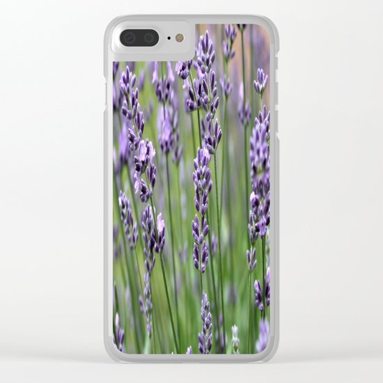 Lavender Plant Clear iPhone Case