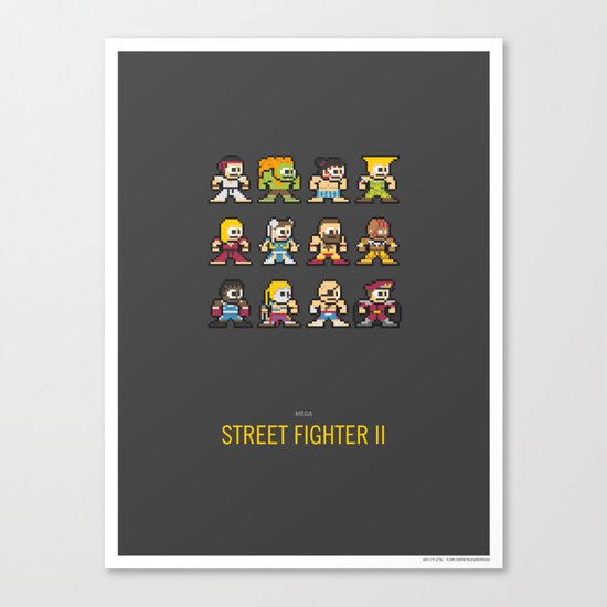 Mega Street Fighter II Canvas Print