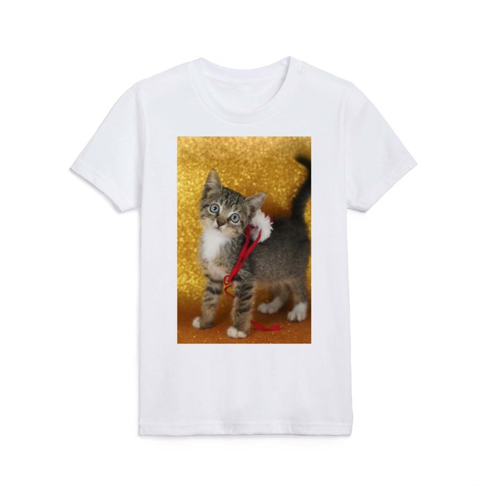 Cat Portrait | Christmas Kids T Shirt