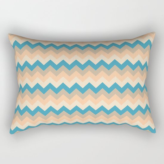 Colorful Chevron Pattern IV Rectangular Pillow