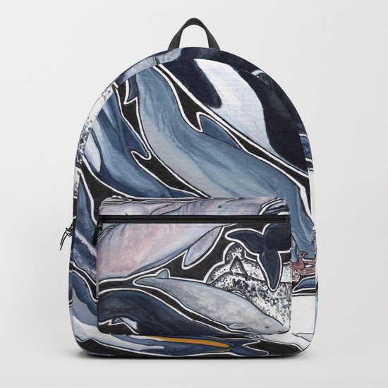 Dolphin, orca, beluga, narwhal & cie Backpack