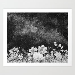 Galaxy in Bloom Art Print