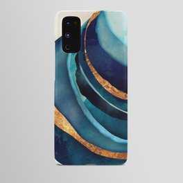 Abstract Blue with Gold Android Case