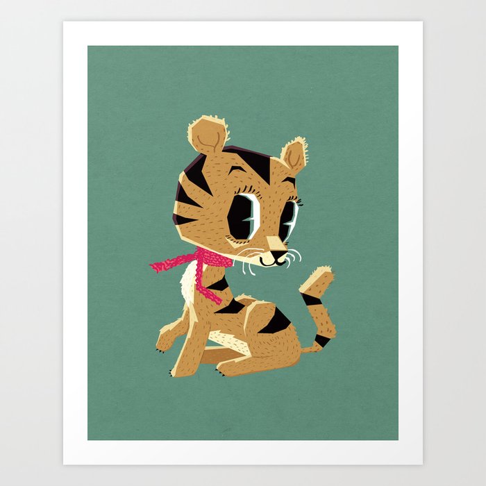 Discover the motif LITTLE TIGER CUB by Yetiland as a print at TOPPOSTER