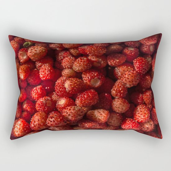 Wild Strawberries Rectangular Pillow