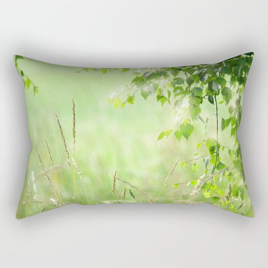 Birch leaves Rectangular Pillow