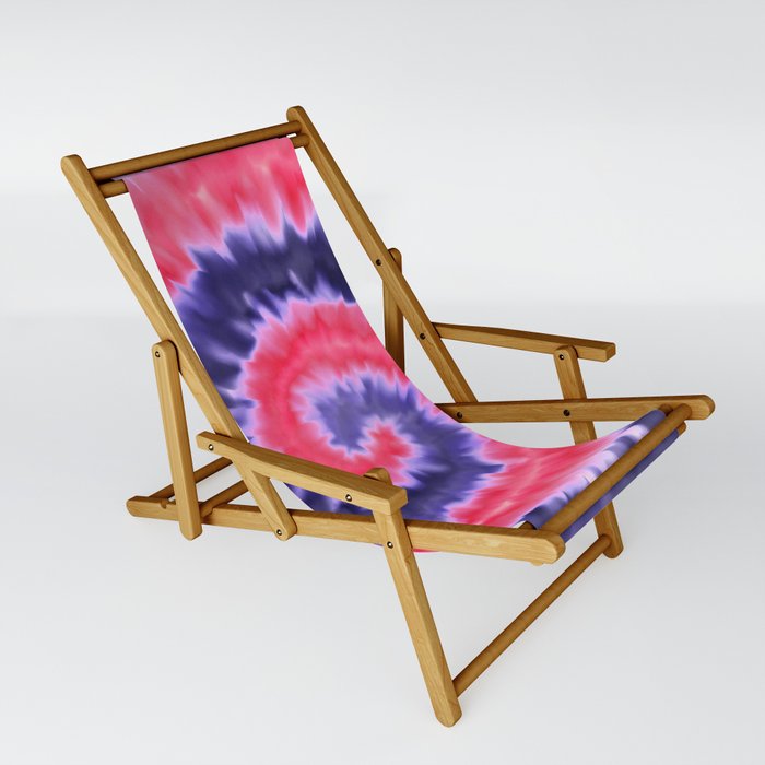 Grape Spiral Tie-dye Sling Chair