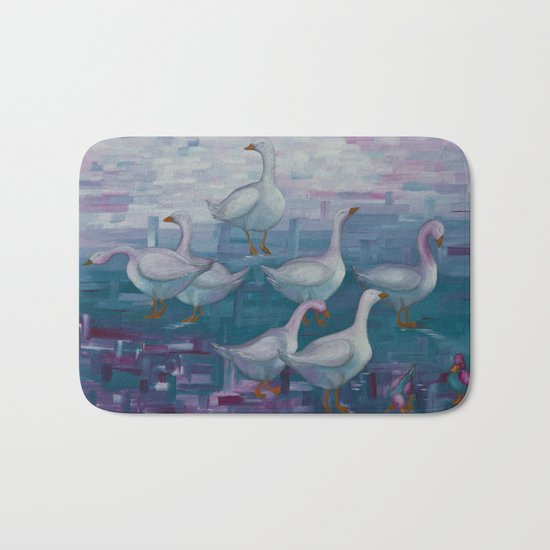 A Gaggle of Geese Bath Mat