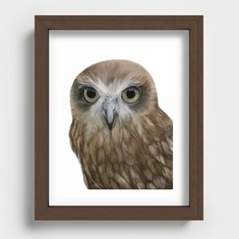 Owl Portrait Recessed Framed Print
