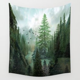 Mountain Morning 2 Wall Tapestry