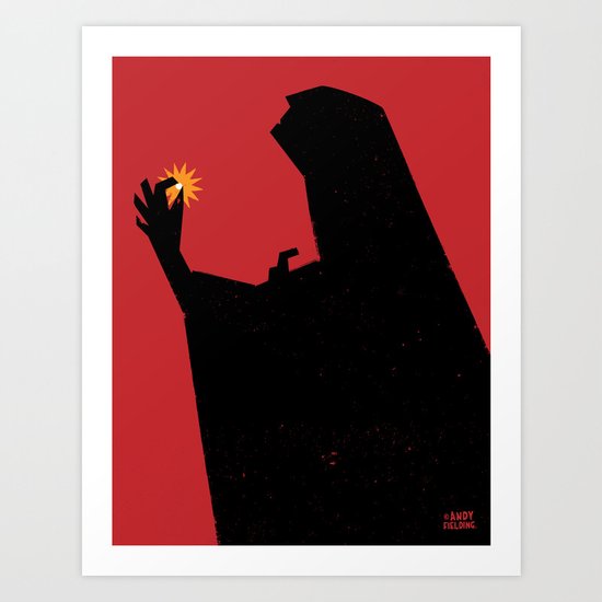 Pearl - A figure offers up a pearl Art Print