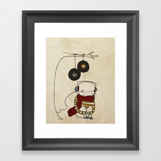 Music Tree Framed Art Print
