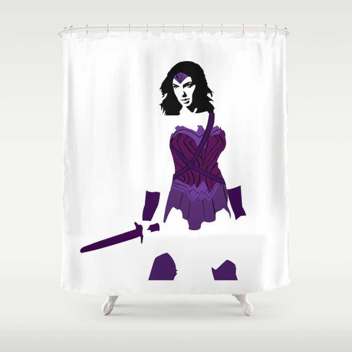 Purple Hero Shower Curtain