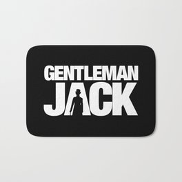 Gentleman Jack Title with Anne Lister Silhouette Bath Mat