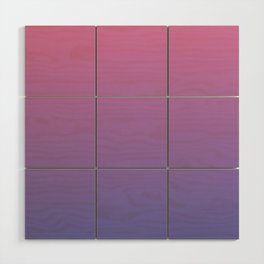 Blueberry Dawn. Blue & Pink  Ombre Pattern Wood Wall Art