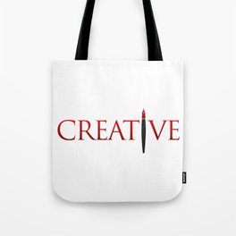 Creative Word with Pen Tote Bag