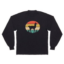 Lama Vintage Retro Long Sleeve T-shirt