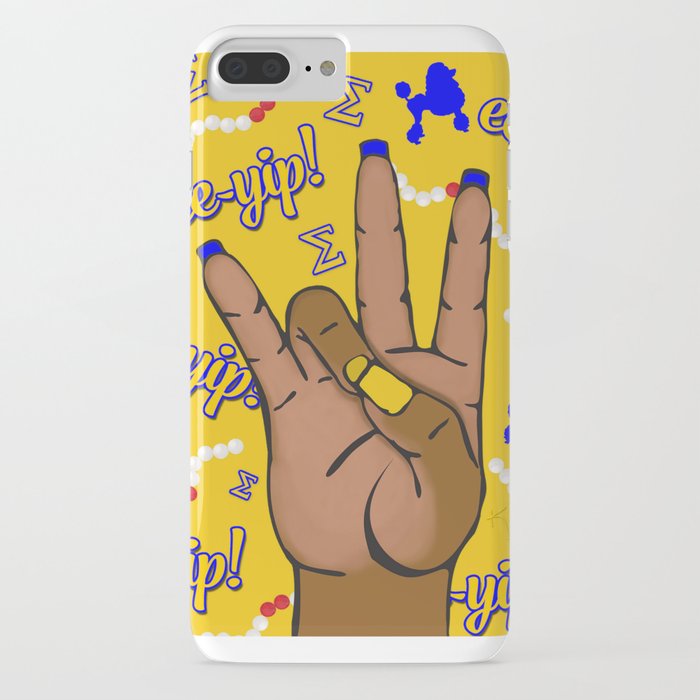 sigma gamma rho hand sign by vizzy nakasso iphone case