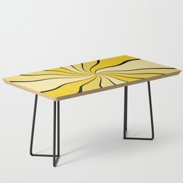 Wavy Rays (Mustard Yellow) Coffee Table