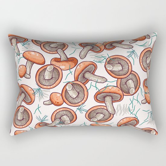 tasty shiitake pattern Rectangular Pillow