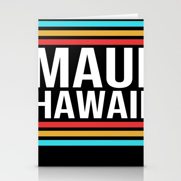 Retro Maui Hawaii Stationery Cards