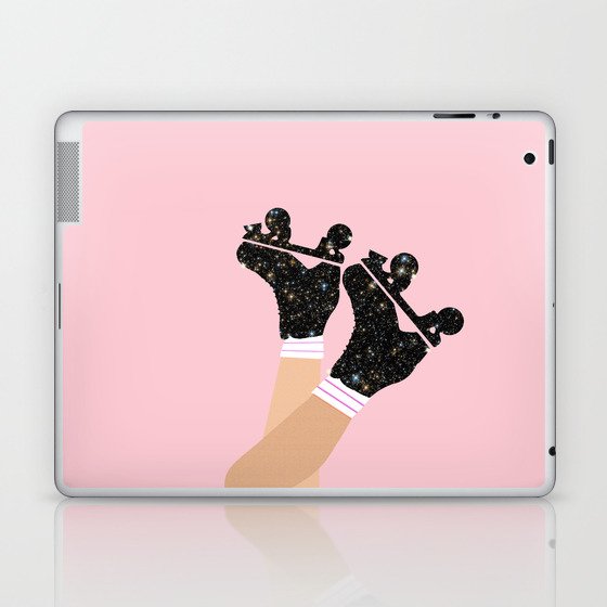 Skate Universe Illustration |  Roller Skates Galaxy Space Stellar Pattern Laptop & iPad Skin