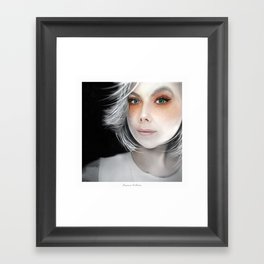 Megan Massacre Portrait Framed Art Print