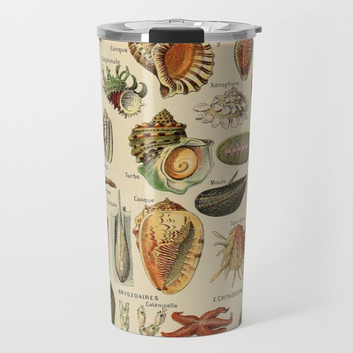 Mollusques by Adolphe Millot Travel Mug