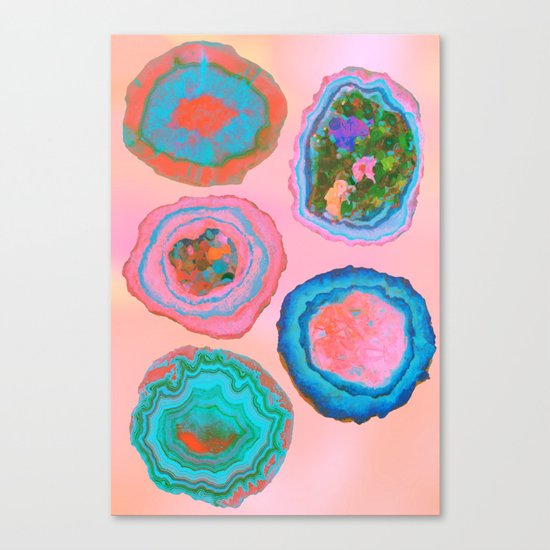 Glowing Geo Canvas Print