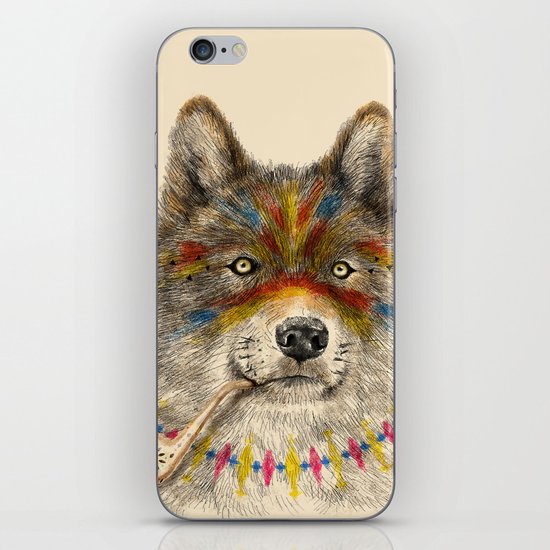 Cherokee Wolf iPhone & iPod Skin
