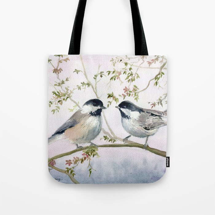 Chickadee Tote Bag