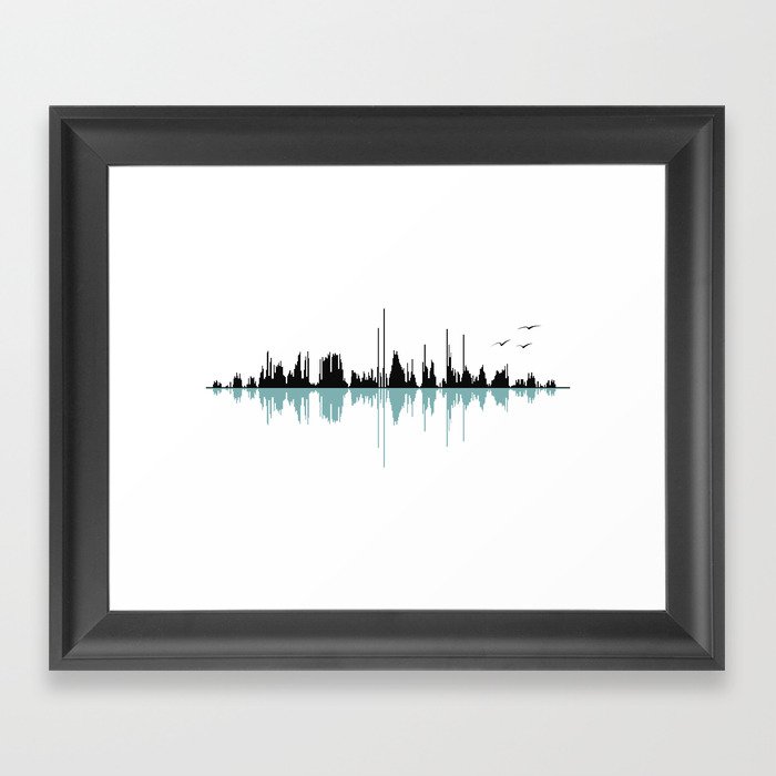 Music City Framed Art Print