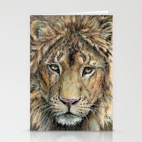 Lion 325 Stationery Cards