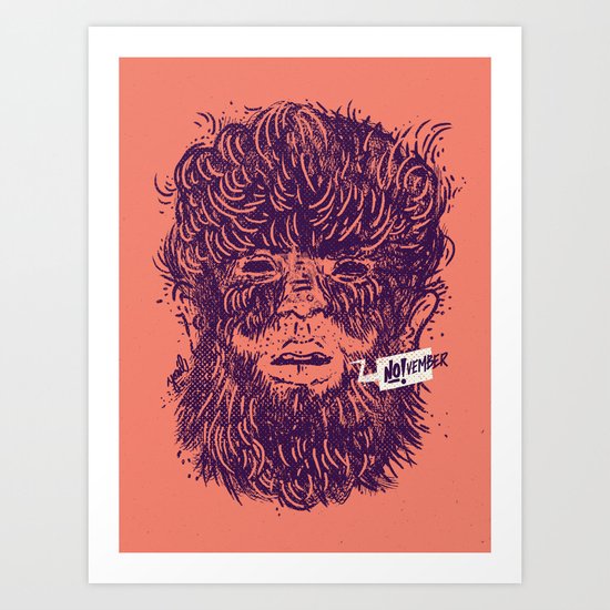 Movember Art Print