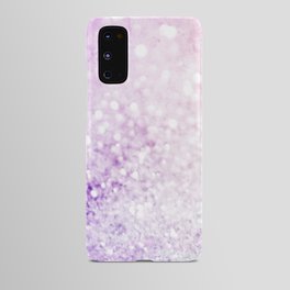 Pretty Lavender Purple Glitter Bokeh Decorative Android Case