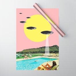 Invasion on vacation (UFO in Hawaii) Wrapping Paper