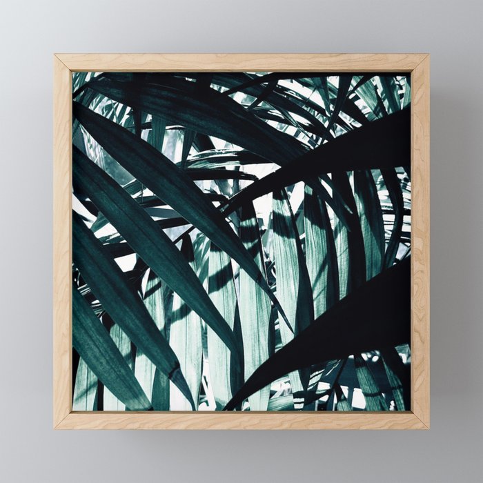 Inside of Palm Trees Framed Mini Art Print