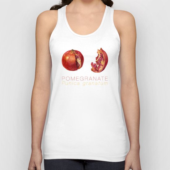 Pomegranate, Punica granatum Unisex Tank Top
