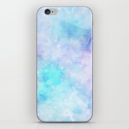 Pink Blue Pastel Galaxy Painting iPhone Skin