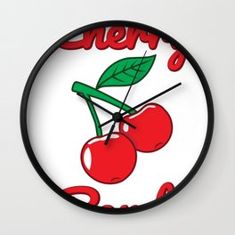Cherry Bomb Retro Vintage Old Style design Wall Clock | Bellbottoms, Tiedye, Bighair, Disco, Graphicdesign, 60S, Joanjett, Acidwashed, Jeans, Vintage 