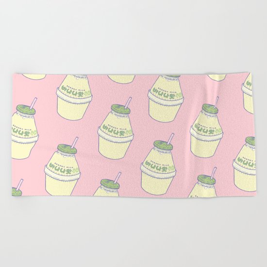 Banana Milk Beach Towel