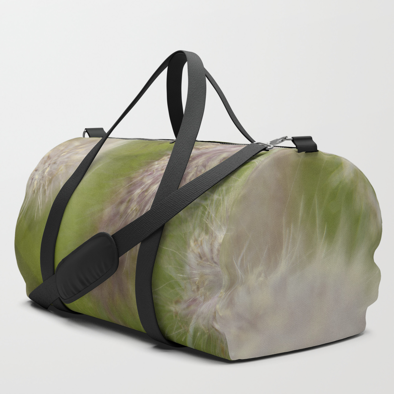 fluffy duffle bag